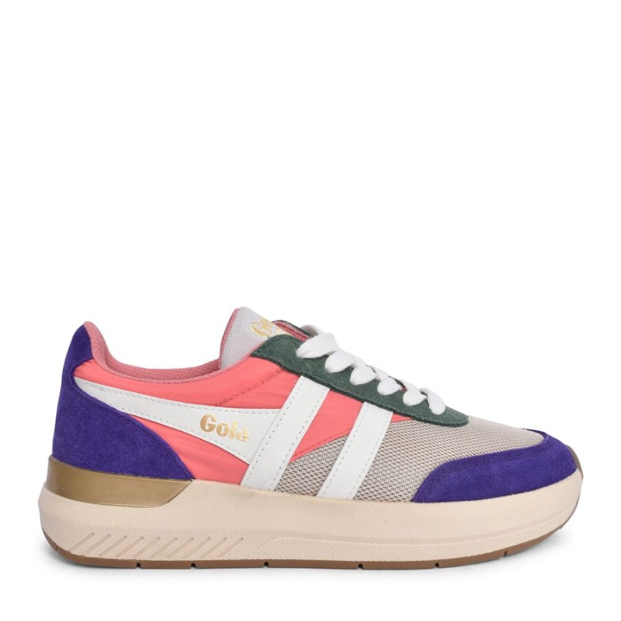 Ladies GOLA | Ladies Raven Clb516 Laced Trainer In Multi-Colour