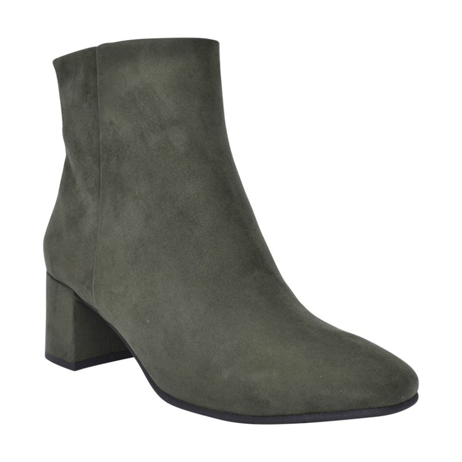 Ladies MARCO TOZZI | Ladies 2-25349 Low Heel Ankle Boot In Green